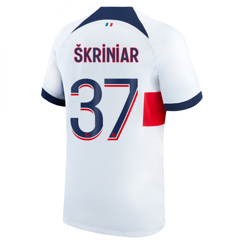 Niño Camiseta Milan Skriniar #37 Blanco 2ª Equipación 2023/24 La Camisa Perú