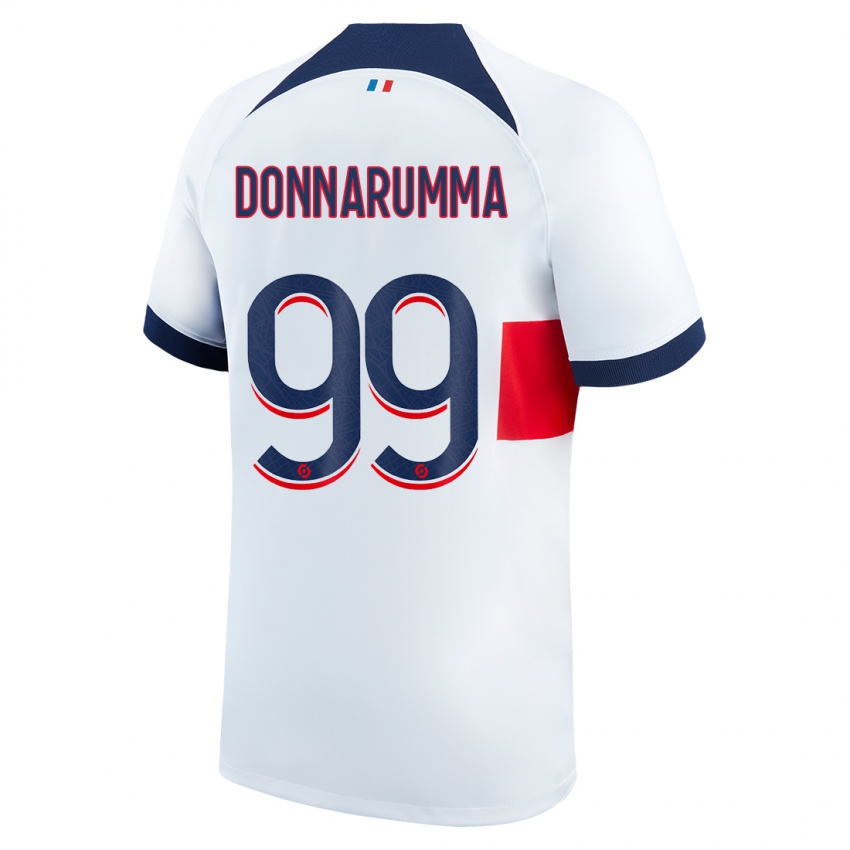 Niño Camiseta Gianluigi Donnarumma #99 Blanco 2ª Equipación 2023/24 La Camisa Perú