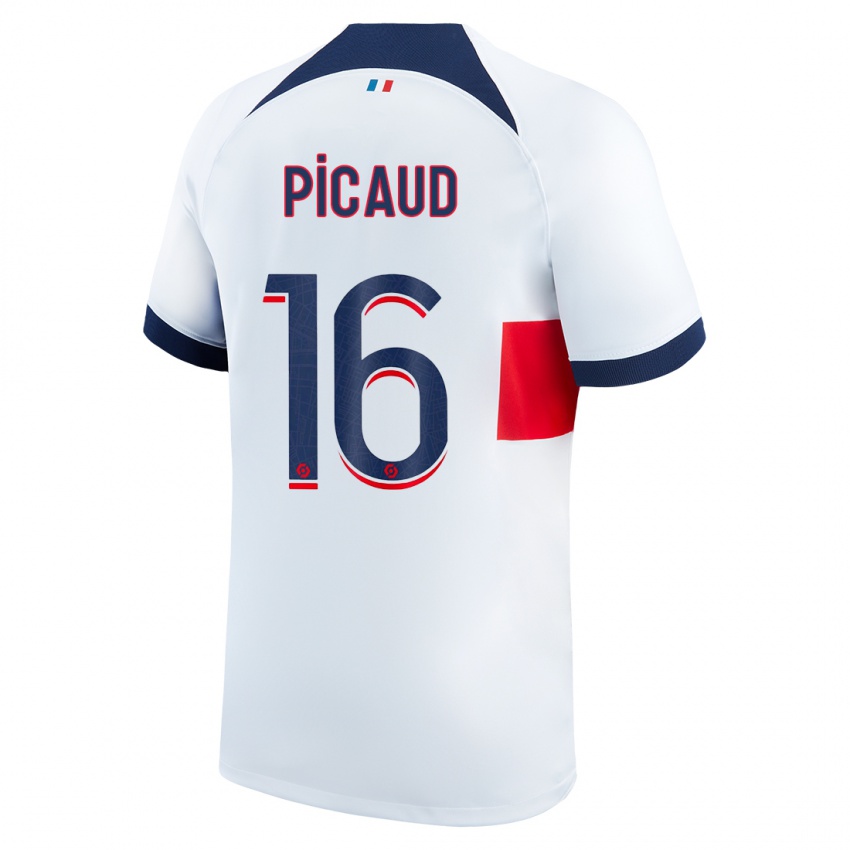 Niño Camiseta Constance Picaud #16 Blanco 2ª Equipación 2023/24 La Camisa Perú