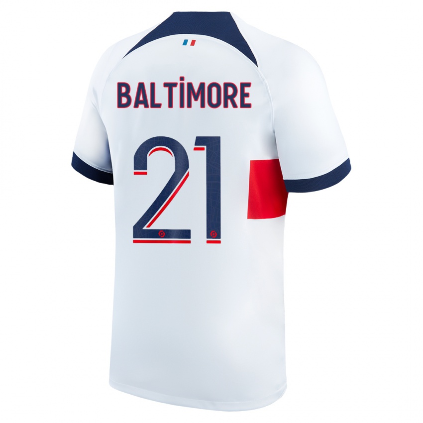 Niño Camiseta Sandy Baltimore #21 Blanco 2ª Equipación 2023/24 La Camisa Perú