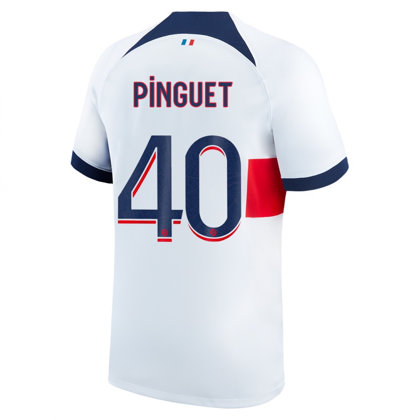 Niño Camiseta Alice Pinguet #40 Blanco 2ª Equipación 2023/24 La Camisa Perú