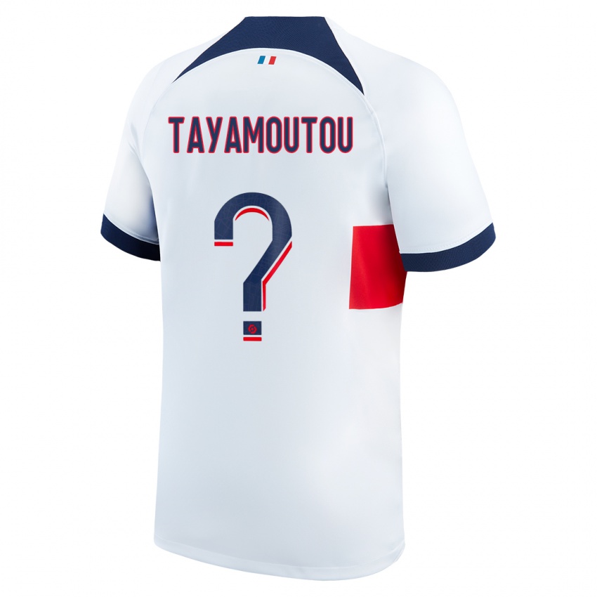 Niño Camiseta Enzo Tayamoutou #0 Blanco 2ª Equipación 2023/24 La Camisa Perú