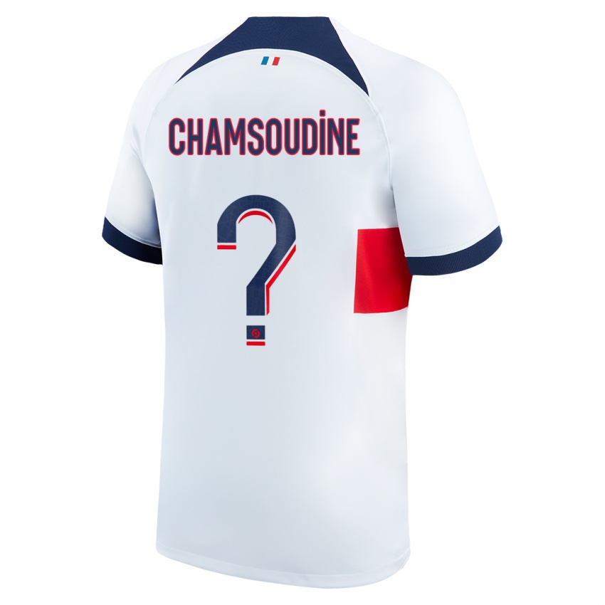 Niño Camiseta Hanna'a Chamsoudine #0 Blanco 2ª Equipación 2023/24 La Camisa Perú