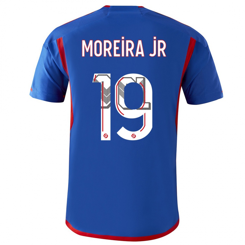 Niño Camiseta Diego Moreira #0 Azul Rojo 2ª Equipación 2023/24 La Camisa Perú