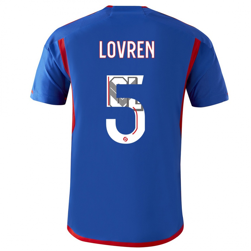 Niño Camiseta Dejan Lovren #5 Azul Rojo 2ª Equipación 2023/24 La Camisa Perú