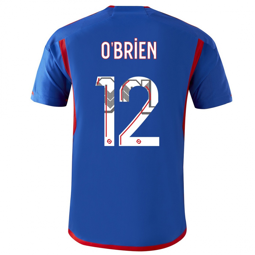 Niño Camiseta Jake O'brien #12 Azul Rojo 2ª Equipación 2023/24 La Camisa Perú