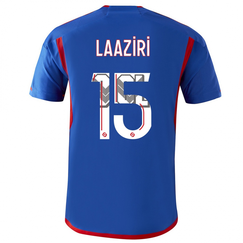 Niño Camiseta Achraf Laaziri #15 Azul Rojo 2ª Equipación 2023/24 La Camisa Perú