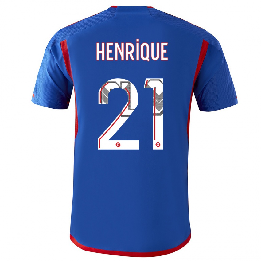 Niño Camiseta Henrique #21 Azul Rojo 2ª Equipación 2023/24 La Camisa Perú