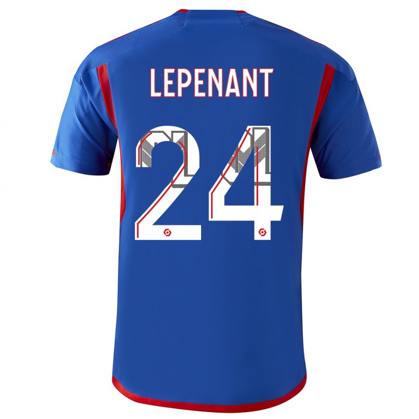 Niño Camiseta Johann Lepenant #24 Azul Rojo 2ª Equipación 2023/24 La Camisa Perú