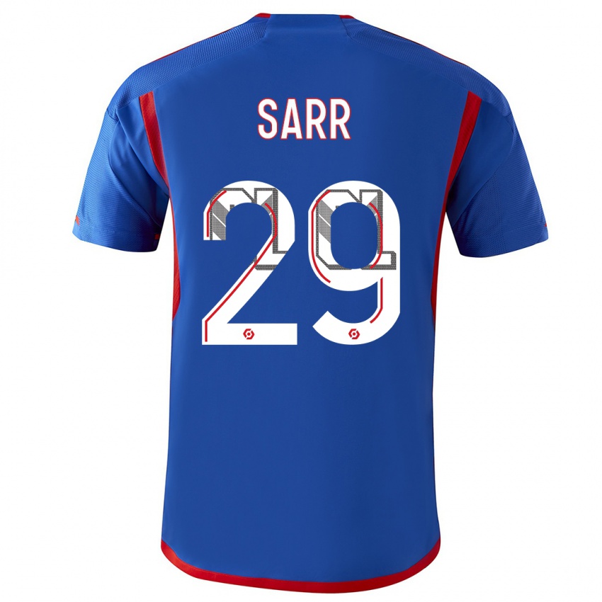 Niño Camiseta Mamadou Sarr #29 Azul Rojo 2ª Equipación 2023/24 La Camisa Perú