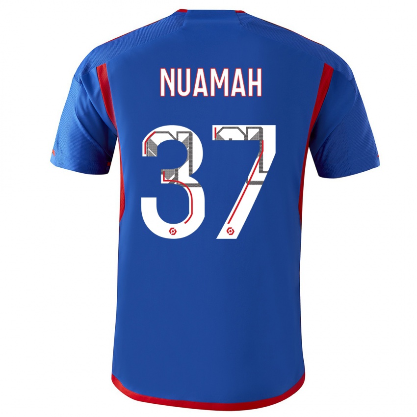 Niño Camiseta Ernest Nuamah #37 Azul Rojo 2ª Equipación 2023/24 La Camisa Perú