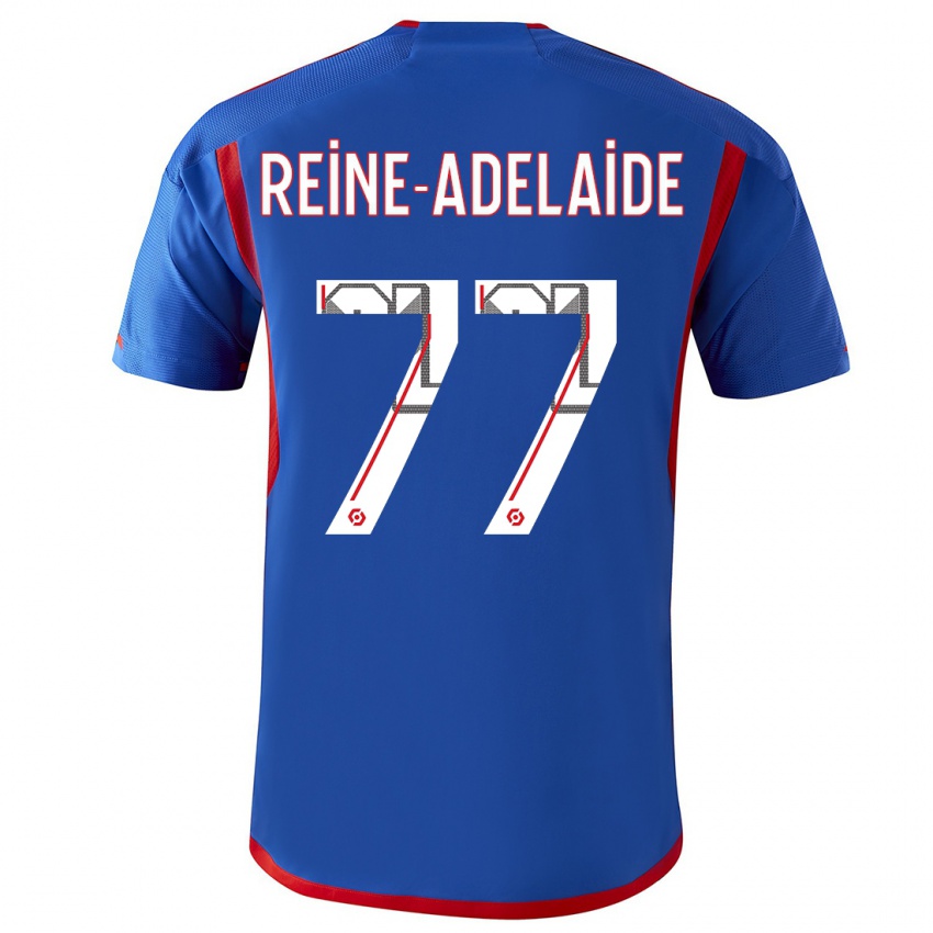 Niño Camiseta Jeff Reine-Adelaide #77 Azul Rojo 2ª Equipación 2023/24 La Camisa Perú