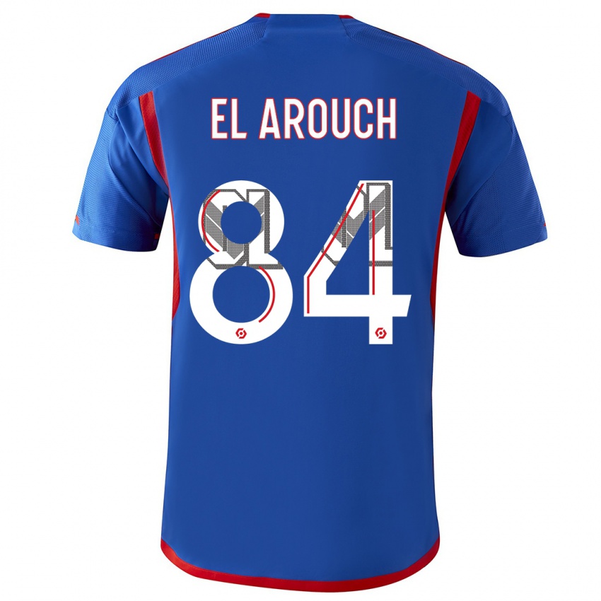 Niño Camiseta Mohamed El Arouch #84 Azul Rojo 2ª Equipación 2023/24 La Camisa Perú