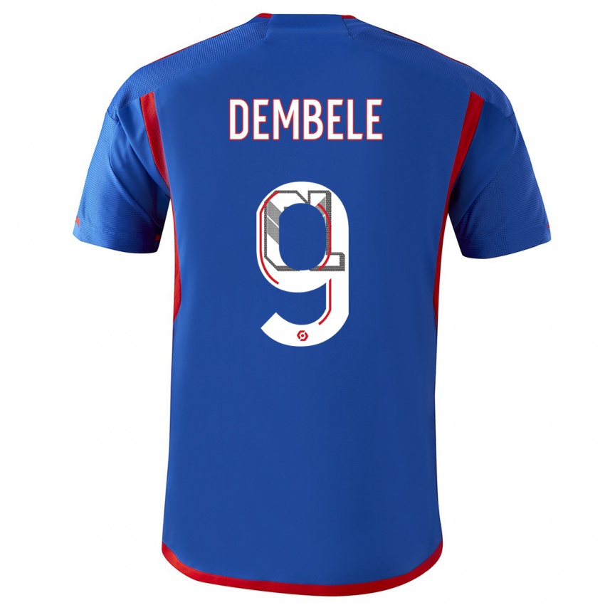 Niño Camiseta Moussa Dembele #9 Azul Rojo 2ª Equipación 2023/24 La Camisa Perú