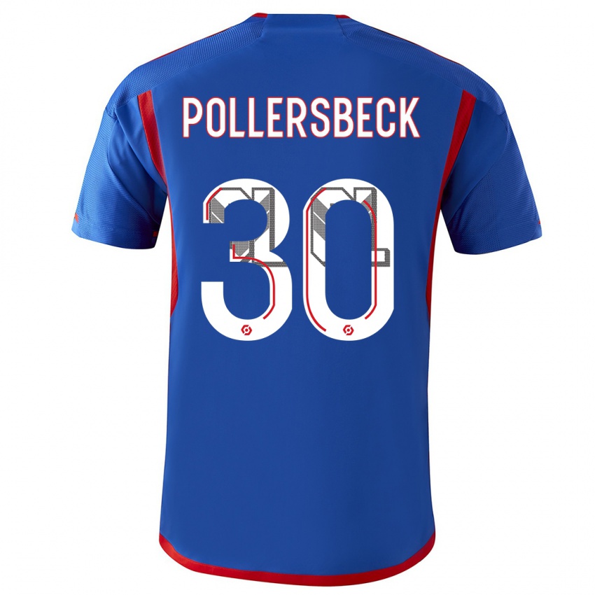 Niño Camiseta Julian Pollersbeck #30 Azul Rojo 2ª Equipación 2023/24 La Camisa Perú