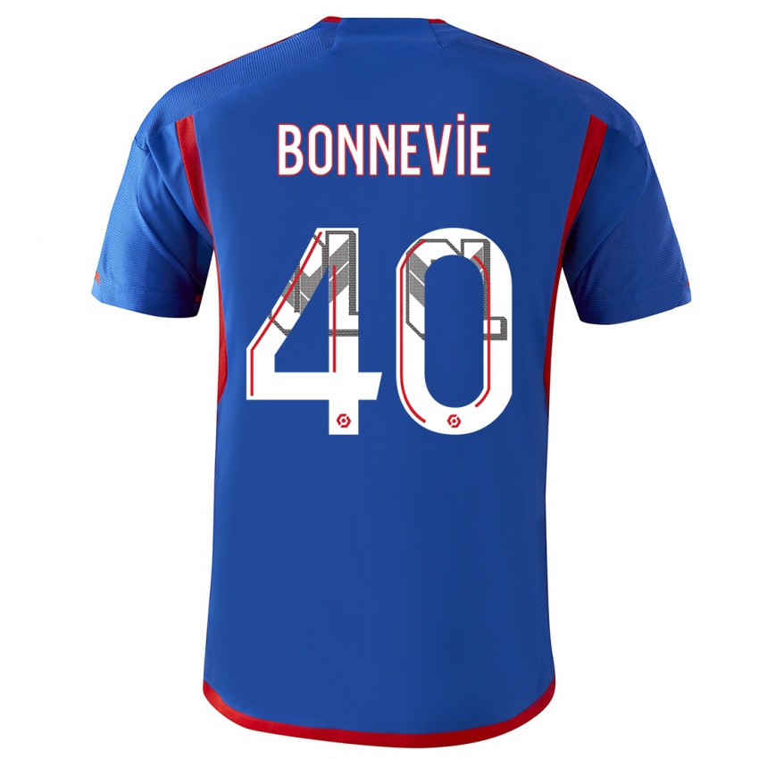 Niño Camiseta Kayne Bonnevie #40 Azul Rojo 2ª Equipación 2023/24 La Camisa Perú