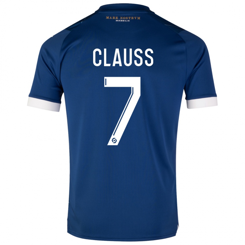 Niño Camiseta Jonathan Clauss #7 Azul Oscuro 2ª Equipación 2023/24 La Camisa Perú