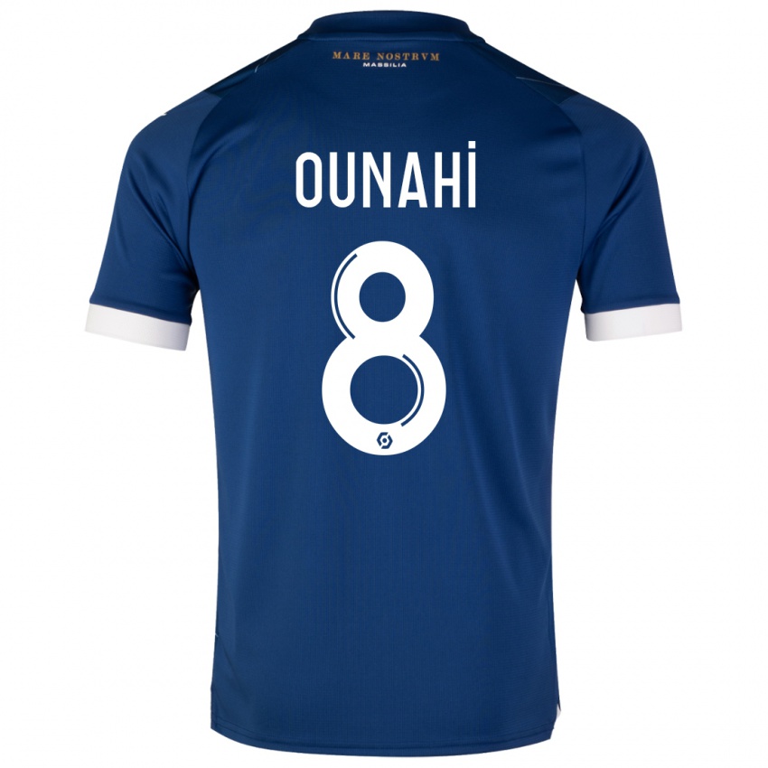 Niño Camiseta Azzedine Ounahi #8 Azul Oscuro 2ª Equipación 2023/24 La Camisa Perú