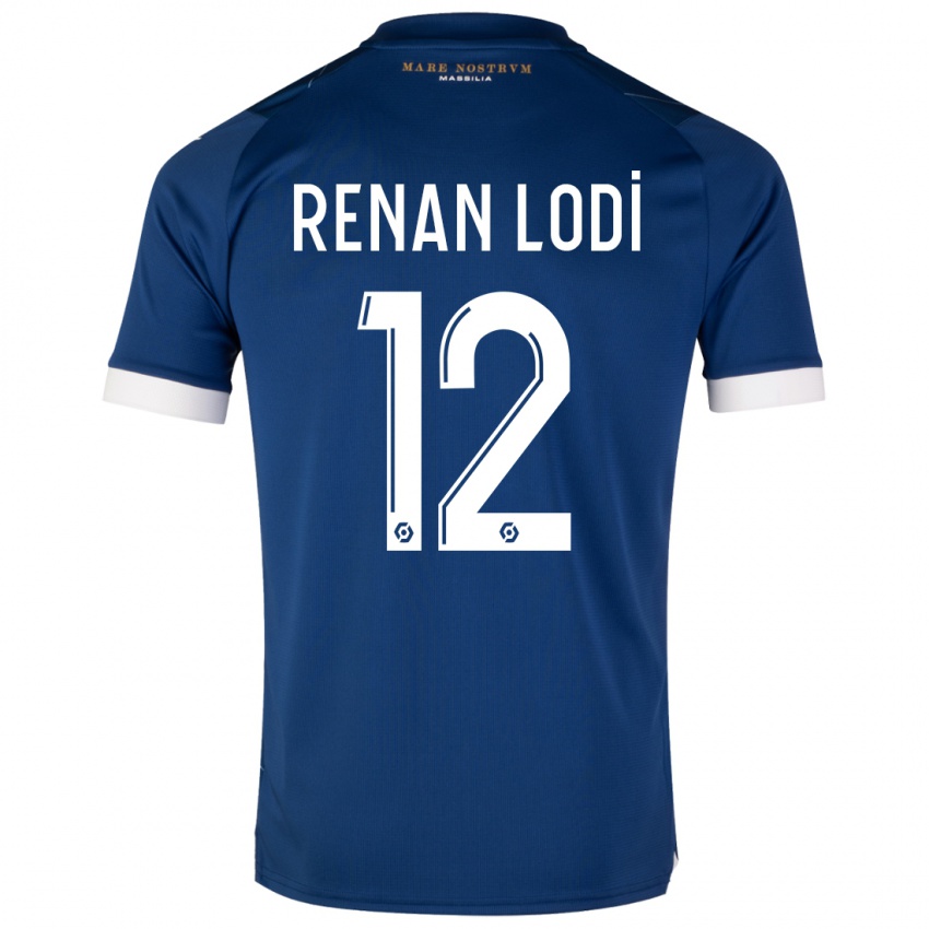 Niño Camiseta Renan Lodi #12 Azul Oscuro 2ª Equipación 2023/24 La Camisa Perú