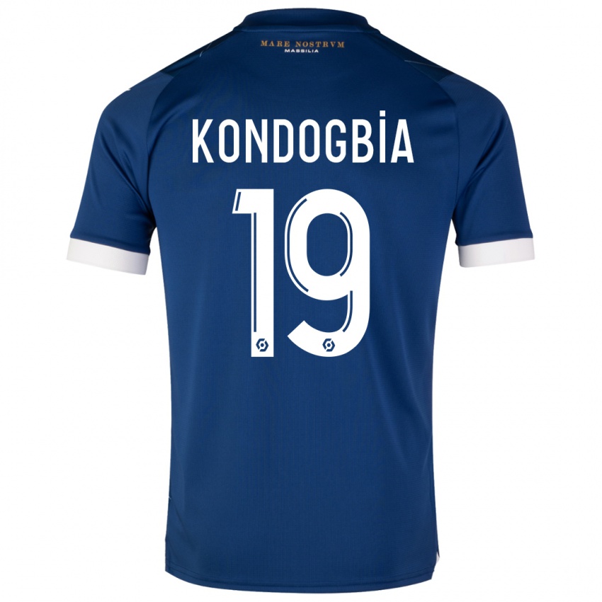 Niño Camiseta Geoffrey Kondogbia #19 Azul Oscuro 2ª Equipación 2023/24 La Camisa Perú