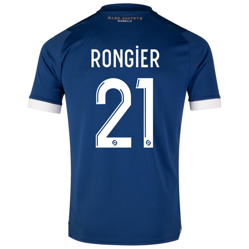 Niño Camiseta Valentin Rongier #21 Azul Oscuro 2ª Equipación 2023/24 La Camisa Perú