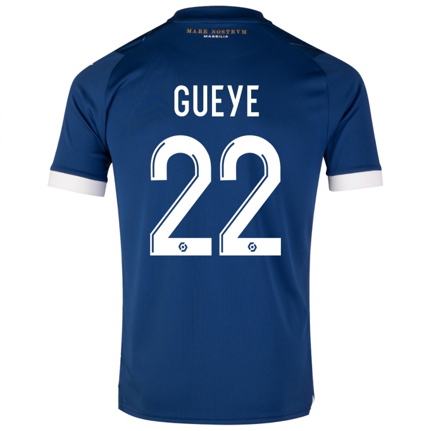 Niño Camiseta Pape Gueye #22 Azul Oscuro 2ª Equipación 2023/24 La Camisa Perú