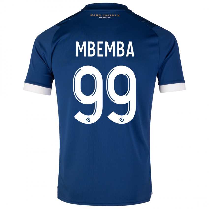 Niño Camiseta Chancel Mbemba #99 Azul Oscuro 2ª Equipación 2023/24 La Camisa Perú