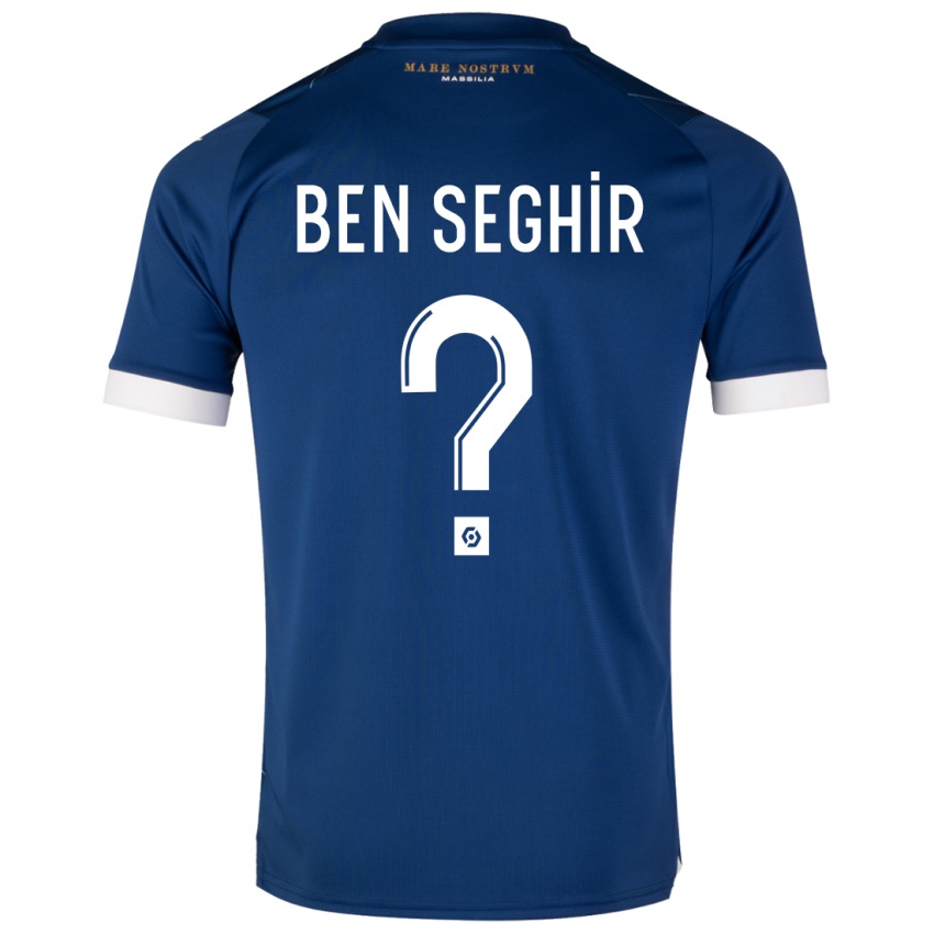 Niño Camiseta Salim Ben Seghir #0 Azul Oscuro 2ª Equipación 2023/24 La Camisa Perú