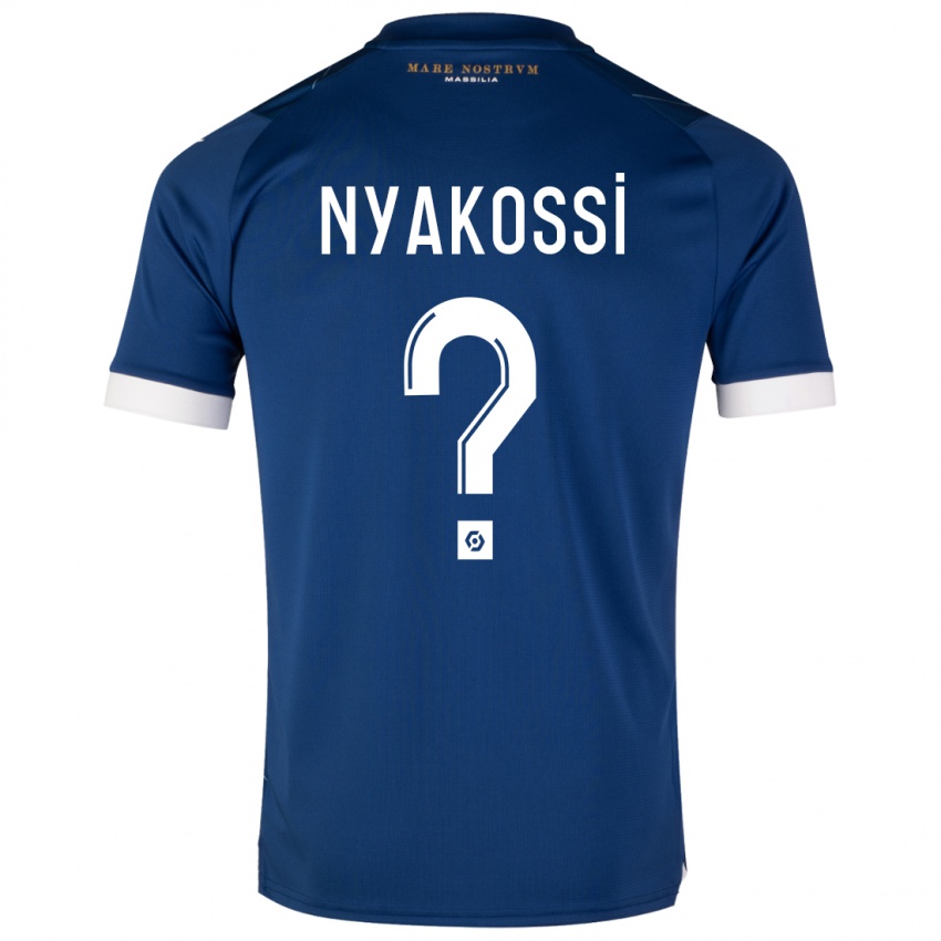 Niño Camiseta Roggerio Nyakossi #0 Azul Oscuro 2ª Equipación 2023/24 La Camisa Perú