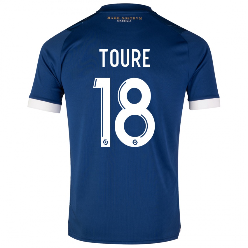 Niño Camiseta Isaak Toure #18 Azul Oscuro 2ª Equipación 2023/24 La Camisa Perú