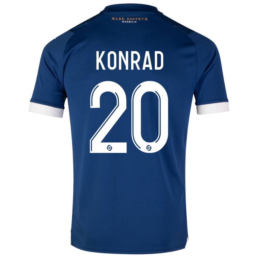 Niño Camiseta Konrad De La Fuente #20 Azul Oscuro 2ª Equipación 2023/24 La Camisa Perú