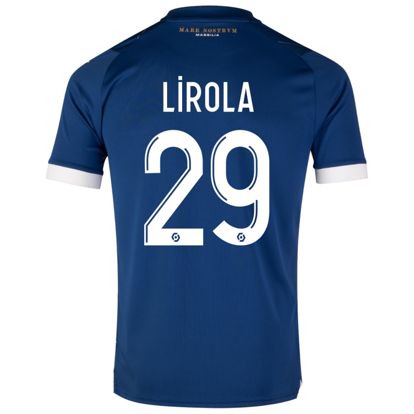 Niño Camiseta Pol Lirola #29 Azul Oscuro 2ª Equipación 2023/24 La Camisa Perú