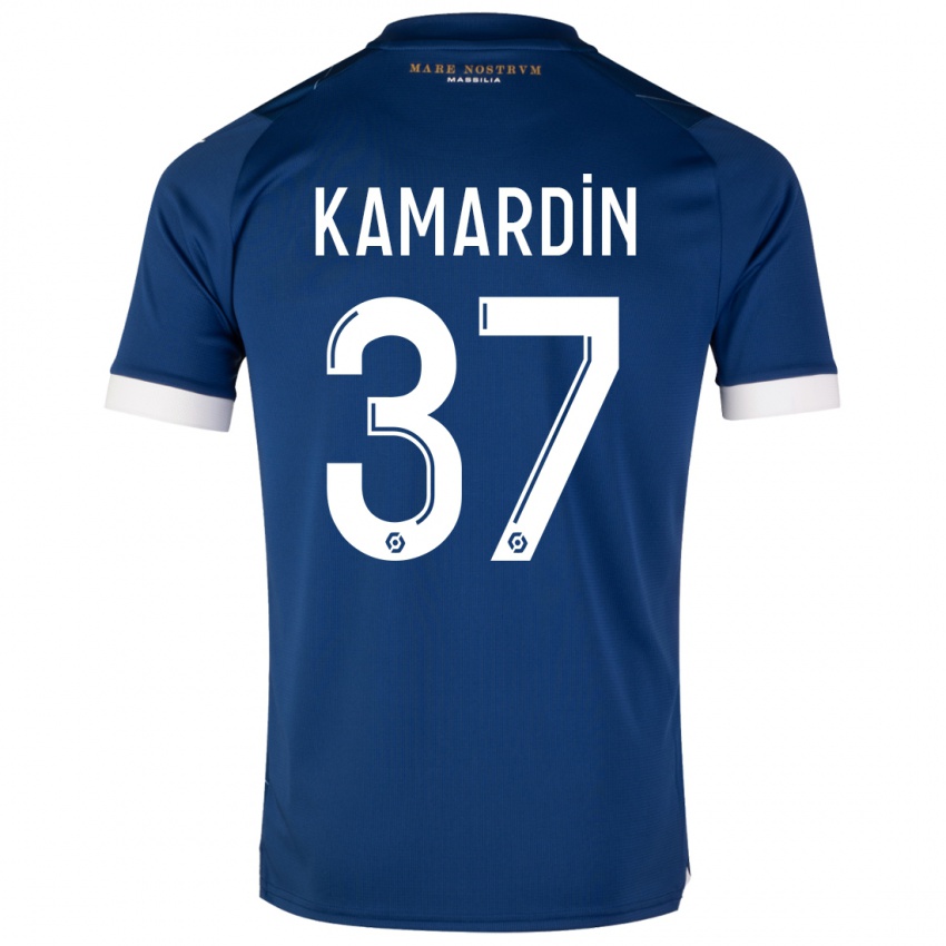 Niño Camiseta Aaron Kamardin #37 Azul Oscuro 2ª Equipación 2023/24 La Camisa Perú