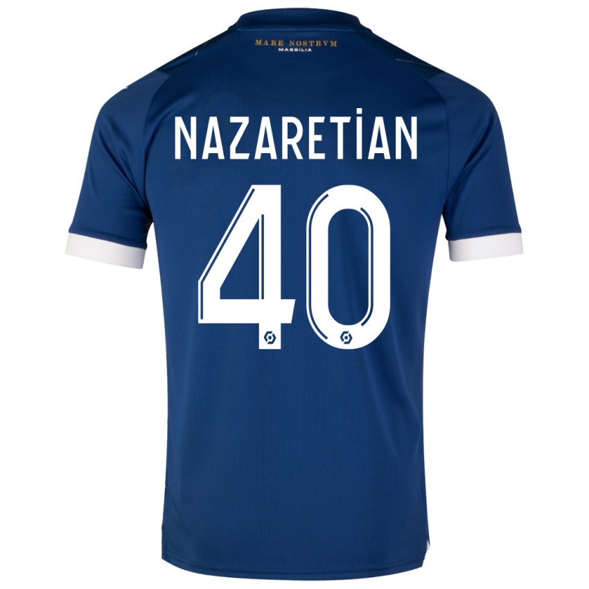 Niño Camiseta Manuel Nazaretian #40 Azul Oscuro 2ª Equipación 2023/24 La Camisa Perú