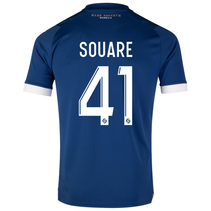 Niño Camiseta Cheick Souare #41 Azul Oscuro 2ª Equipación 2023/24 La Camisa Perú