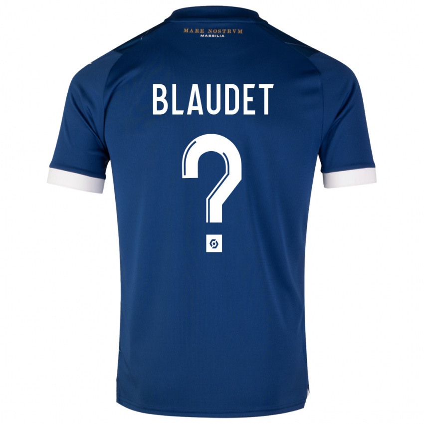 Niño Camiseta David Blaudet #0 Azul Oscuro 2ª Equipación 2023/24 La Camisa Perú