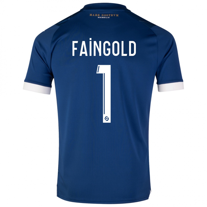 Niño Camiseta Abbie Faingold #1 Azul Oscuro 2ª Equipación 2023/24 La Camisa Perú