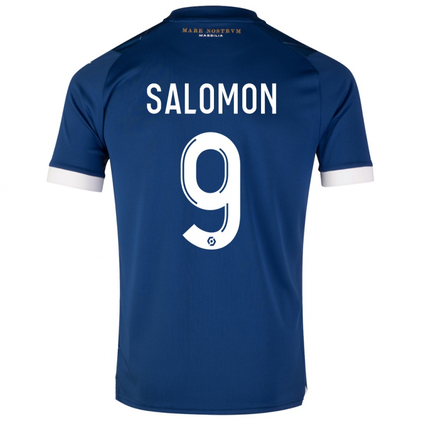 Niño Camiseta Maeva Salomon #9 Azul Oscuro 2ª Equipación 2023/24 La Camisa Perú