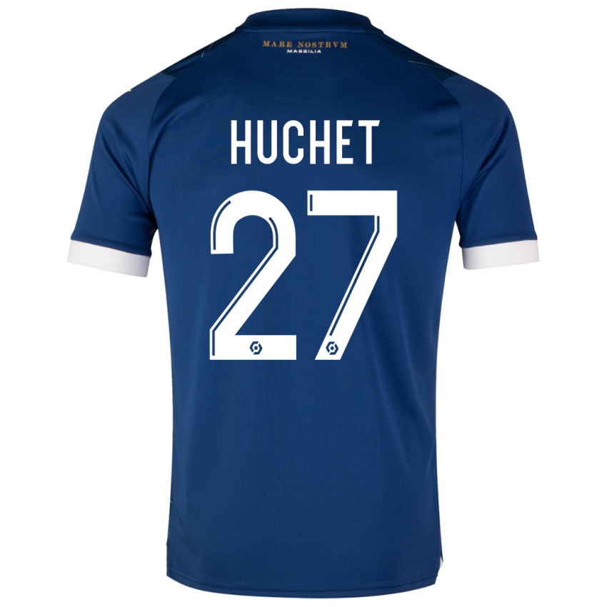 Niño Camiseta Sarah Huchet #27 Azul Oscuro 2ª Equipación 2023/24 La Camisa Perú