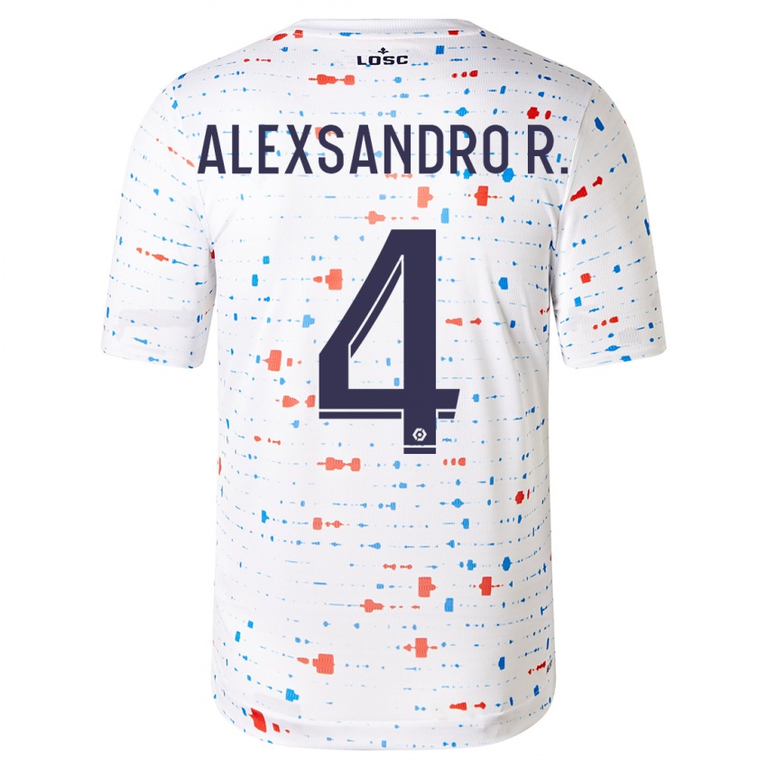 Niño Camiseta Alexsandro #4 Blanco 2ª Equipación 2023/24 La Camisa Perú