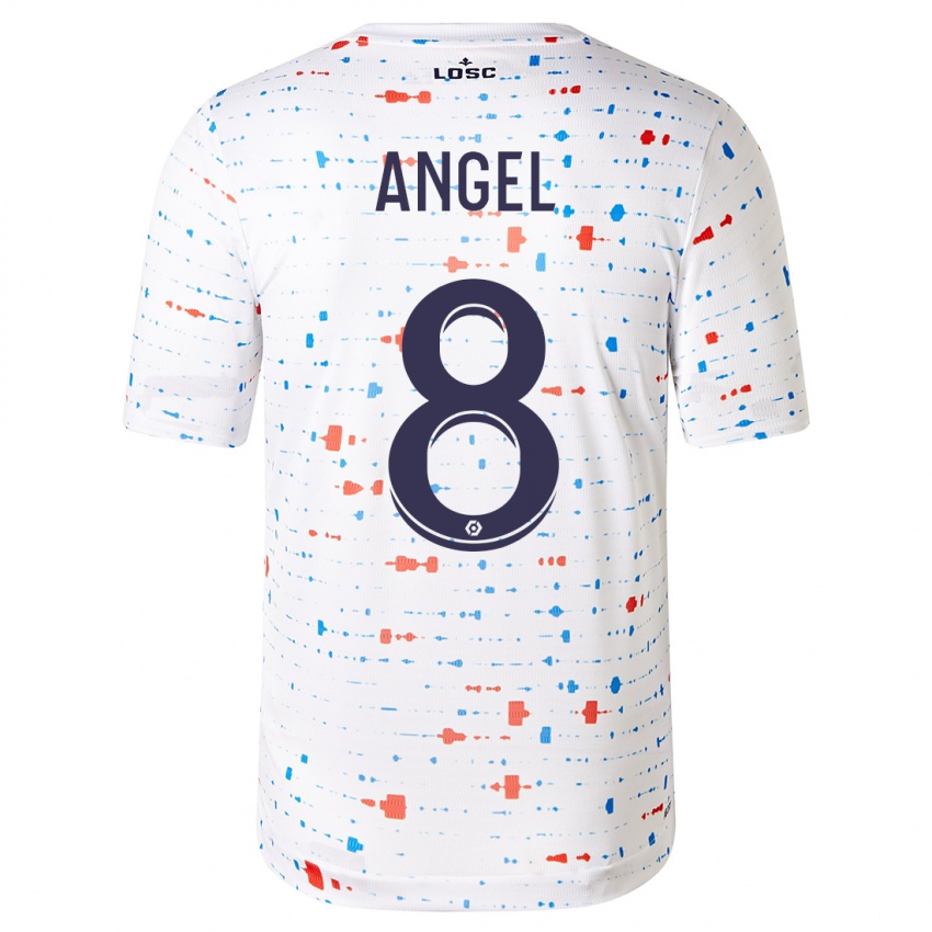 Niño Camiseta Angel Gomes #8 Blanco 2ª Equipación 2023/24 La Camisa Perú