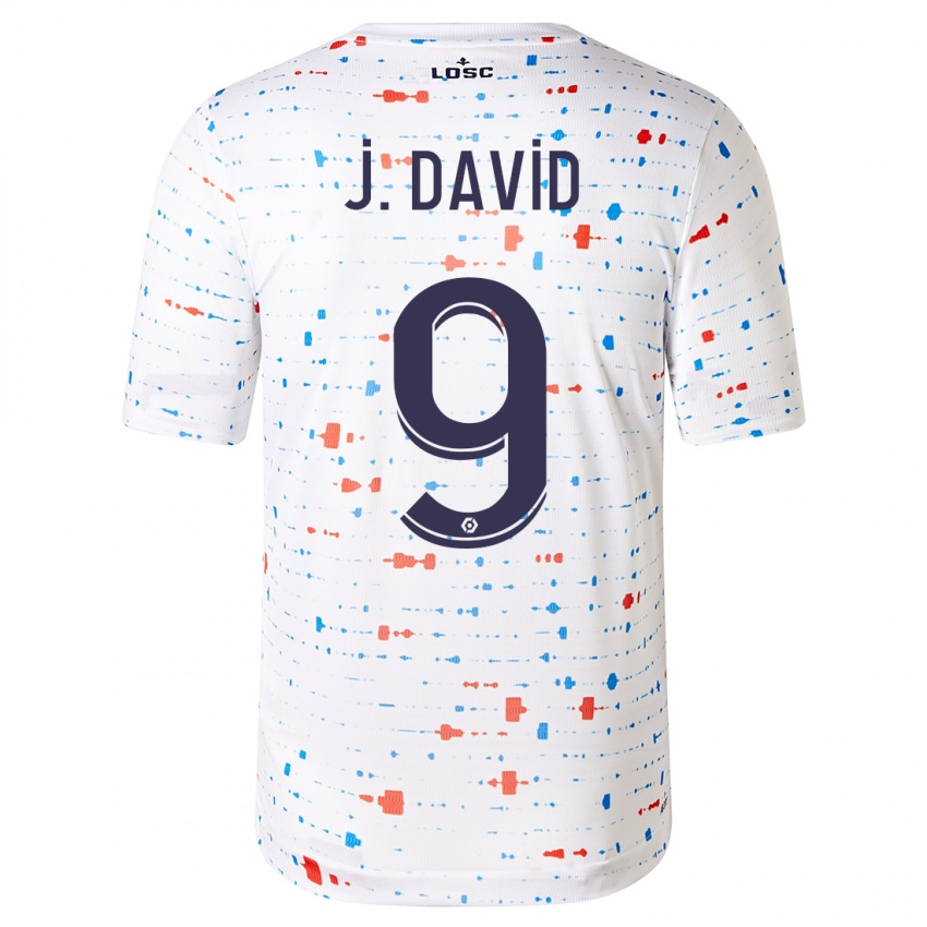 Niño Camiseta Jonathan David #9 Blanco 2ª Equipación 2023/24 La Camisa Perú