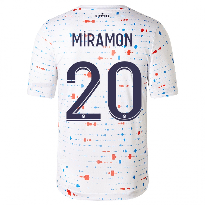 Niño Camiseta Ignacio Miramón #20 Blanco 2ª Equipación 2023/24 La Camisa Perú