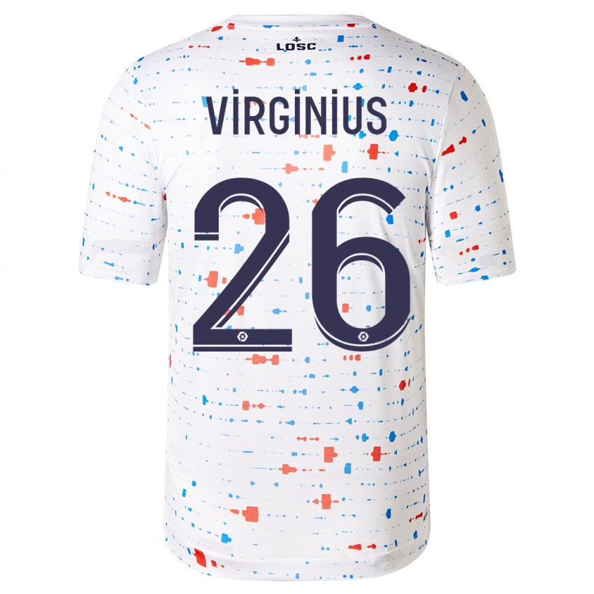 Niño Camiseta Alan Virginius #26 Blanco 2ª Equipación 2023/24 La Camisa Perú