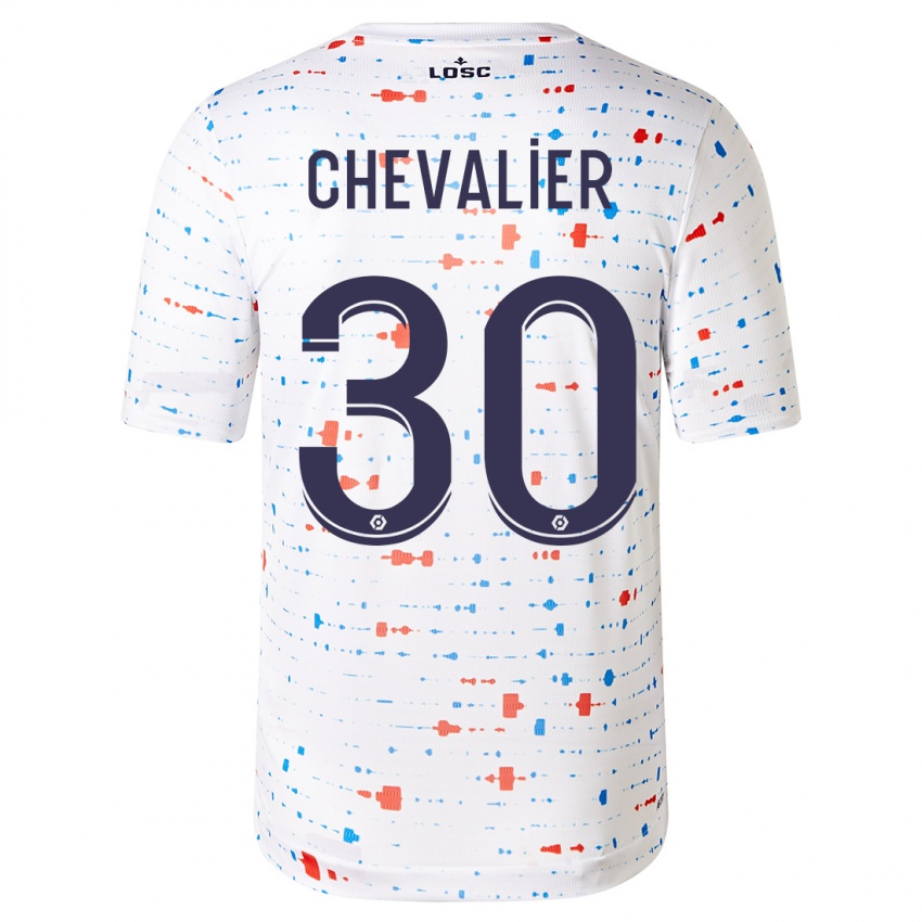 Niño Camiseta Lucas Chevalier #30 Blanco 2ª Equipación 2023/24 La Camisa Perú