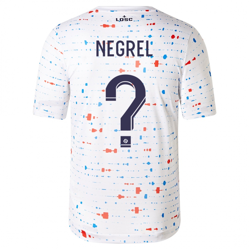 Niño Camiseta Tom Negrel #0 Blanco 2ª Equipación 2023/24 La Camisa Perú