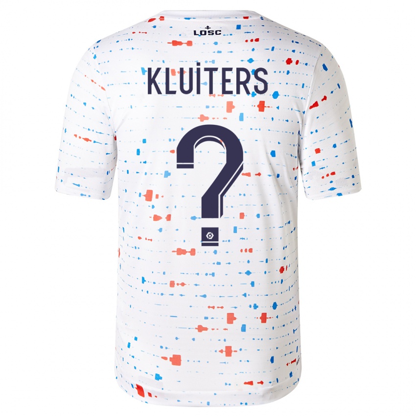 Niño Camiseta Luuk Kluiters #0 Blanco 2ª Equipación 2023/24 La Camisa Perú