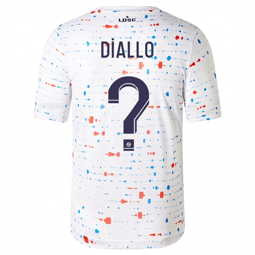 Niño Camiseta Alpha Diallo #0 Blanco 2ª Equipación 2023/24 La Camisa Perú