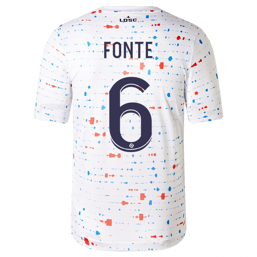 Niño Camiseta Jose Fonte #6 Blanco 2ª Equipación 2023/24 La Camisa Perú