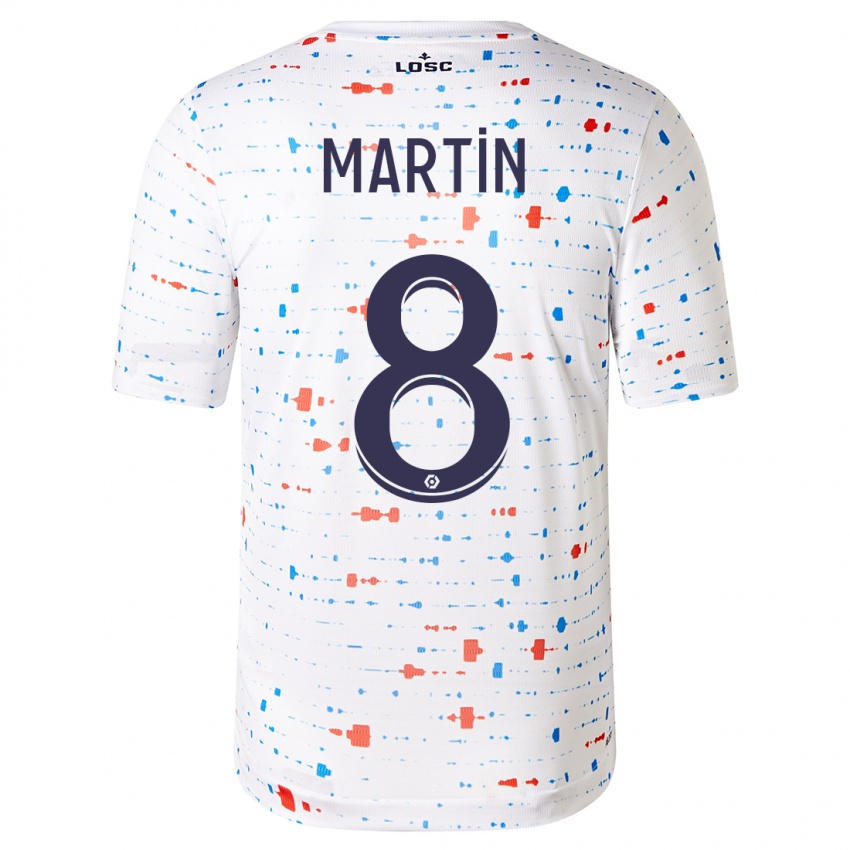 Niño Camiseta Jonas Martin #8 Blanco 2ª Equipación 2023/24 La Camisa Perú